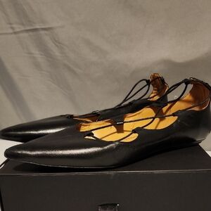 Topshop Black Sleek Loafers Slip-Ons